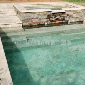 Piscina - Travertino nacional rustico